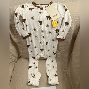 Kyte Baby Footie in Honey Bear